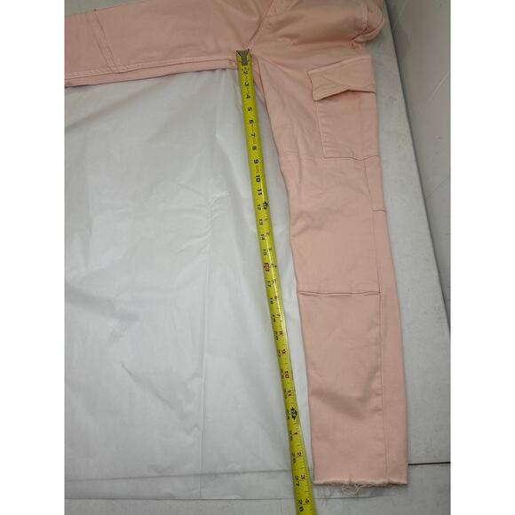 FAVORITE DAUGHTER Sara Super High Rise Cargo Pants Light Pink Size 2 - Picture 6 of 6